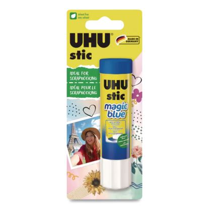 Stic Permanent Glue, Magic Blue, 0.29 oz, Dries Clear1