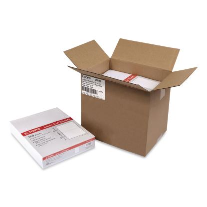 Blank Sheets for 2-Up W-2/1099 Tax Forms, Perforated at 5.5, 84 Bright, 20 lb Bond, 8.5 x 11, 500 Sheets/Ream, 5 Reams/Carton1