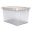 Latching Lid Storage Bin, 20 qt, 11.62 x 18.12 x 10.37, Clear1