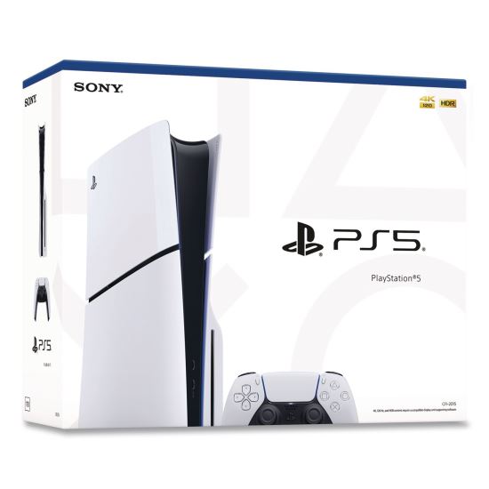 PlayStation 5 Slim Console, White/Black1