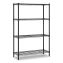 4-Shelf Wire Shelving Unit, 36w x 14d x 54h, Black1