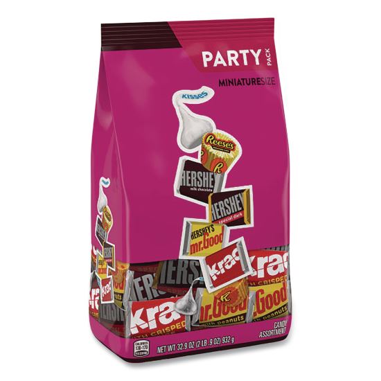 Hershey's and Reese's Miniatures Assorted Chocolate Candy Party Pack, 32.9 oz Bag1