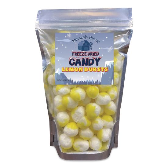 Freeze Dried Candy, Lemon Bursts, 1.12 lb Bag, 12/Carton1