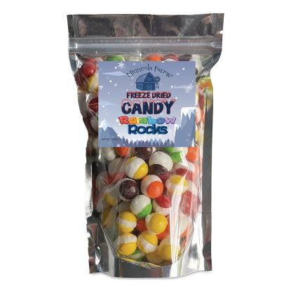 Freeze Dried Candy, Rainbow Rocks, Assorted Fruit, 1.87 lb Bag, 12/Carton1