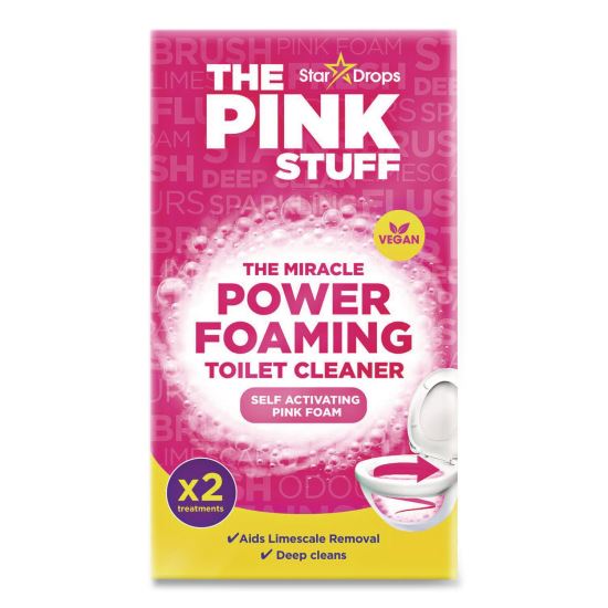 Miracle Power Foaming Toilet Cleaner, Fruity Scent, 3.5 oz Packet, 2 Packets/Box1