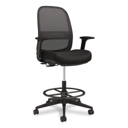 Bedford Task Stool, Supports Up to 275 lb, 26.5 x 33.6 Seat Height, Black Seat, Black Back, Black Base1