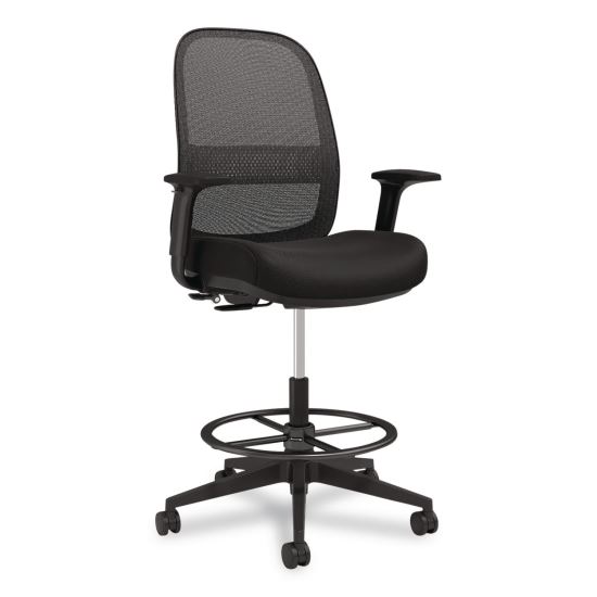 Bedford Task Stool, Supports Up to 275 lb, 26.5 x 33.6 Seat Height, Black Seat, Black Back, Black Base1