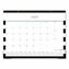 Day Designer Rugby Stripe Academic Desk Pad Calendar, 22 x 17, White/Black/Gold Sheets, 12-Month: July 2025 to June 20261