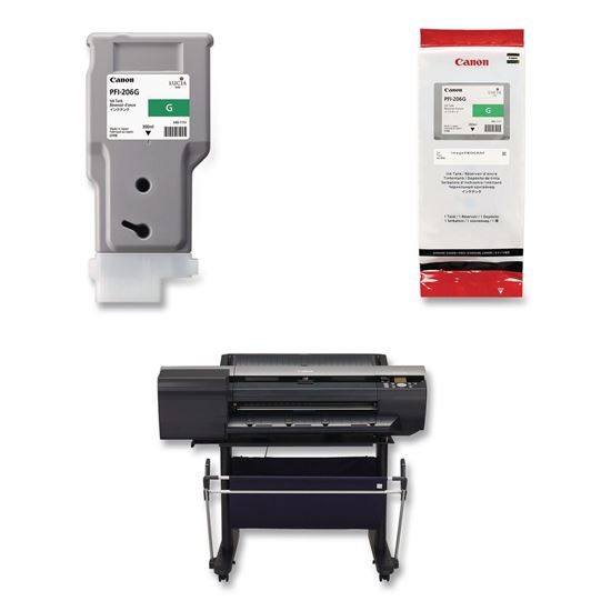 5310B001AA (PFI-206G) Ink, 2,200 Page-Yield, Green1