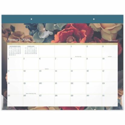 At-A-Glance Midnight Garden Monthly Desk Pad 1