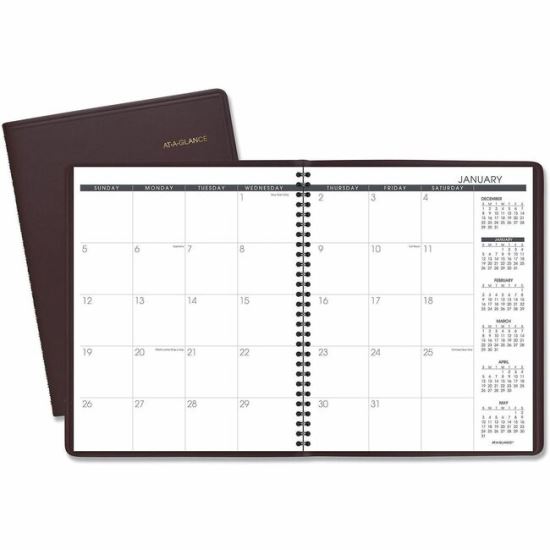 At-A-Glance 2025 Monthly Planner, Winestone, Large, 9" x 11" 1