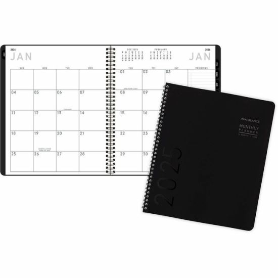 At-A-Glance Contemporary Lite Monthly Planner, Black, Large, 9" x 11" 1