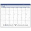 Cambridge Basic 2025-2026 Monthly Desk Pad Calendar, Standard, 21 3/4" x 17" 1