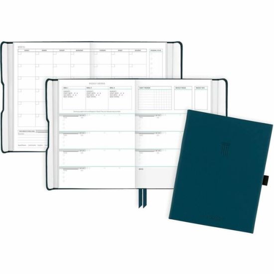 At-A-Glance Foundation Undated Weekly Monthly Planner, Blue, Small, 5 1/2" x 8 1/2" 1