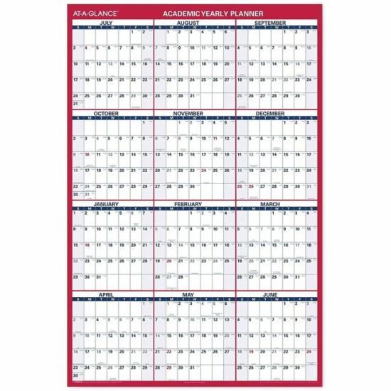 At-A-Glance Erasable Two-sided Wall Calendar 1