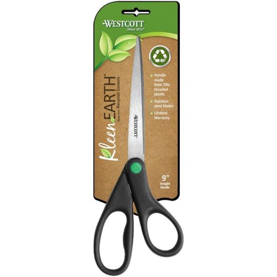 Westcott KleenEarth 9" Straight Scissors 1