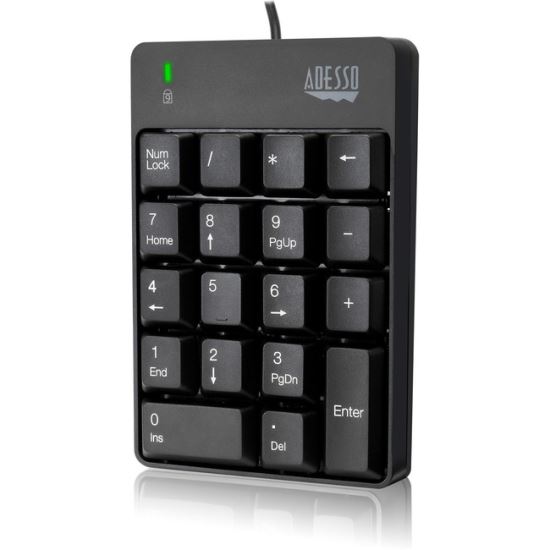 Adesso USB Spill Resistant 18-Key Numeric Keypad 1