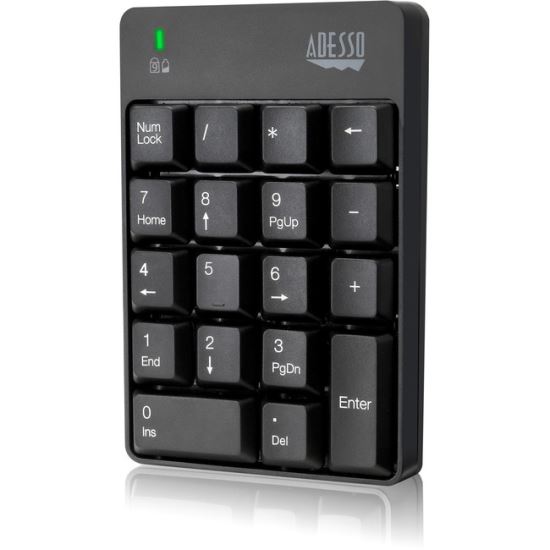 Adesso Wireless Spill Resistant 18-Key Numeric Keypad 1