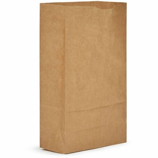 AJM #6 Extra Heavy-Duty Kraft Paper Grocery Bags 1