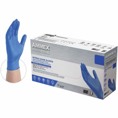 Ammex Nitrile Powder-Free Exam Gloves 1
