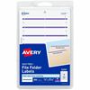 Avery&reg; File Folder Labels, White/Purple, 2/3" x 3-7/16" , 252 (5204) 1