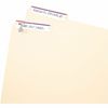 Avery&reg; File Folder Labels, White/Purple, 2/3" x 3-7/16" , 252 (5204) 3