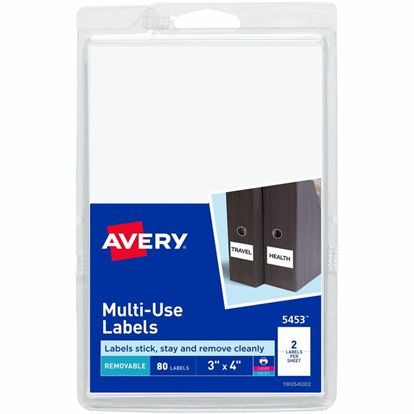 Avery® Removable Multi-Use ID Labels on Printable 4" x 6" Sheets 1
