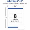 Avery Matte White Rectangular Labels 5