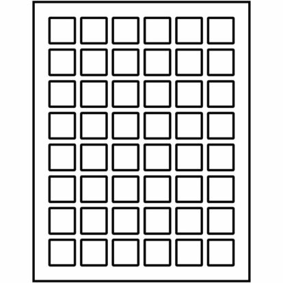Avery Matte White Square Labels 1