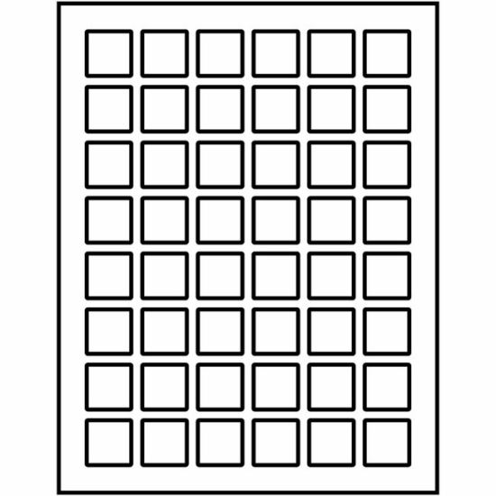 Avery Matte White Square Labels 1