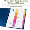 Avery EcoFriendly Recycled Dividers, 5 Tabs (3 Sets of 11080) 5