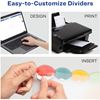 Avery&reg; Insertable Style Edge Plastic Mini Dividers for 3 Ring Binders, 5.5" x 8.5" , 5-Tab Set, Multicolor, 1 Set (11118) 2