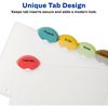 Avery&reg; Insertable Style Edge Plastic Mini Dividers for 3 Ring Binders, 5.5" x 8.5" , 5-Tab Set, Multicolor, 1 Set (11118) 3