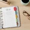Avery&reg; Insertable Style Edge Plastic Mini Dividers for 3 Ring Binders, 5.5" x 8.5" , 5-Tab Set, Multicolor, 1 Set (11118) 6