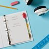 Avery&reg; Insertable Style Edge Plastic Mini Dividers for 3 Ring Binders, 5.5" x 8.5" , 5-Tab Set, Multicolor, 1 Set (11118) 7
