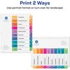 Avery&reg; Ready Index(R) 10 Tab Binder Dividers, Customizable Table of Contents, Multicolor Tabs, 24 Sets (11169) 3