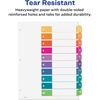 Avery&reg; Ready Index(R) 10 Tab Binder Dividers, Customizable Table of Contents, Multicolor Tabs, 24 Sets (11169) 5
