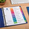 Avery&reg; Ready Index(R) 10 Tab Binder Dividers, Customizable Table of Contents, Multicolor Tabs, 24 Sets (11169) 6