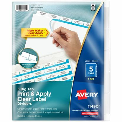 Avery&reg; Big Tab Index Maker Index Divider 1