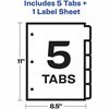 Avery&reg; Big Tab Index Maker Index Divider 6