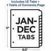 Avery Jan-Dec Dividers, 12 Tabs, Ready Index, Arched Tabs (11847) 4