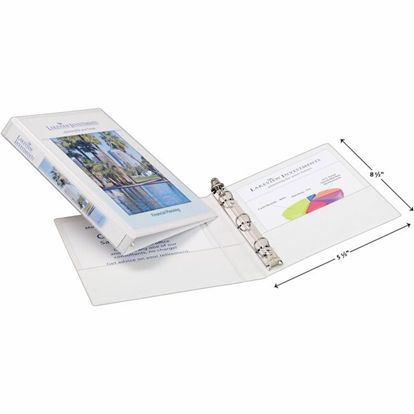 Avery Mini Durable View 3 Ring Binder, 0.5" Round Rings, White 1