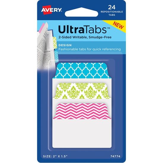 Avery&reg; UltraTabs Color Design 2-sided Multiuse Tabs 1