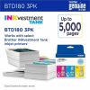 Brother Genuine BTD1803PK 3-Pack High Yield Cyan, Magenta, and Yellow Ink Bottles 4