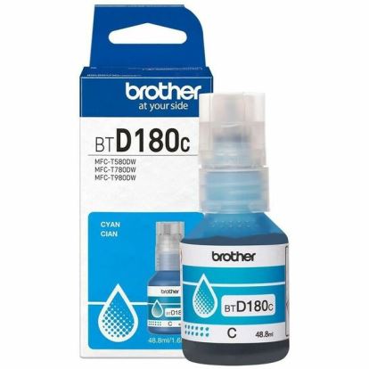 Brother Genuine BTD180C High Yield Cyan Ink Bottle 1
