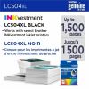 Brother LC504 Original High Yield Inkjet Ink Cartridge - Black - 1 Each 2