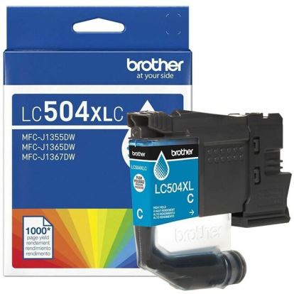 Brother LC504XLC Original High Yield Inkjet Ink Cartridge - Cyan - 1 Each 1