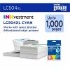 Brother LC504XLC Original High Yield Inkjet Ink Cartridge - Cyan - 1 Each 2