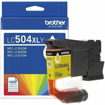 Brother LC504XLY Original High Yield Inkjet Ink Cartridge - Single Pack - Yellow - 1 Each 1