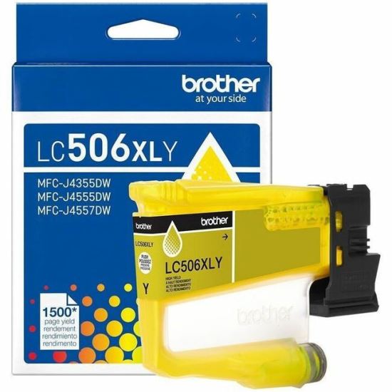 Brother LC506XLY Original High Yield Inkjet Ink Cartridge - Yellow - 1 Each 1